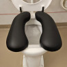 Draagbare, gepolsterde toiletbril – tweedelig en verstelbaar